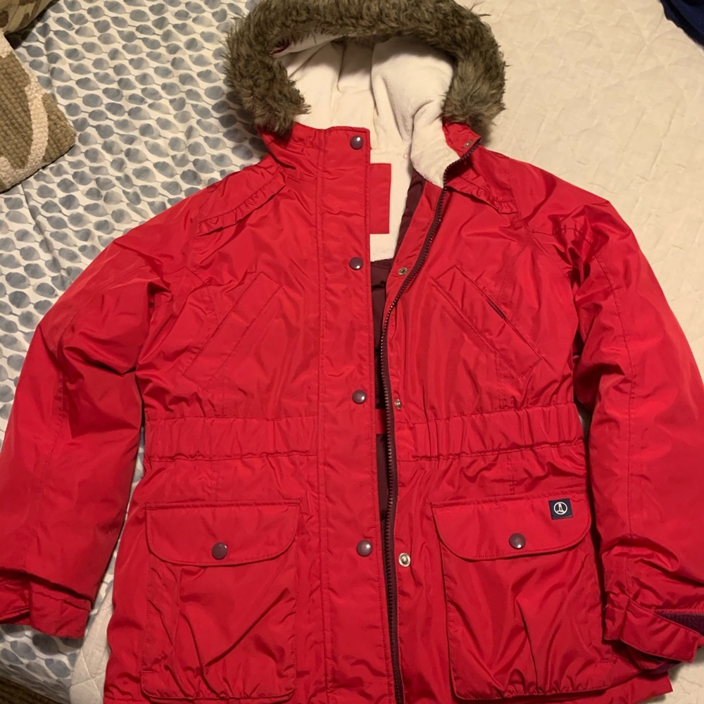 Lands End Girls Coat Size 10-12